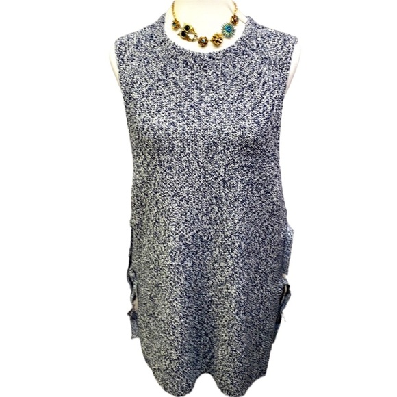 Talbots Textured Double Side Ties Sleeveless Sweater - Picture 1 of 6